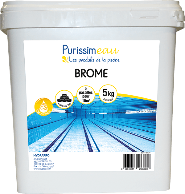 BROME GALET DE 20 gr (seau de 5 kg) - Diais Piscine & Spa